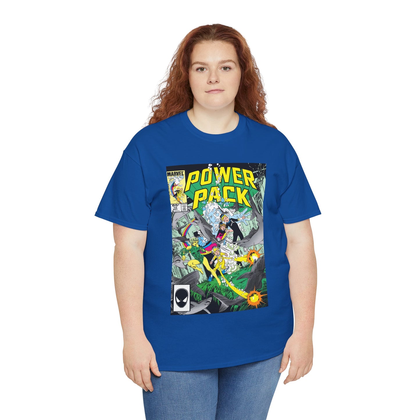 Power Pack #10 T-Shirt - With Marrina from Alpha Flight - Marvel Comics