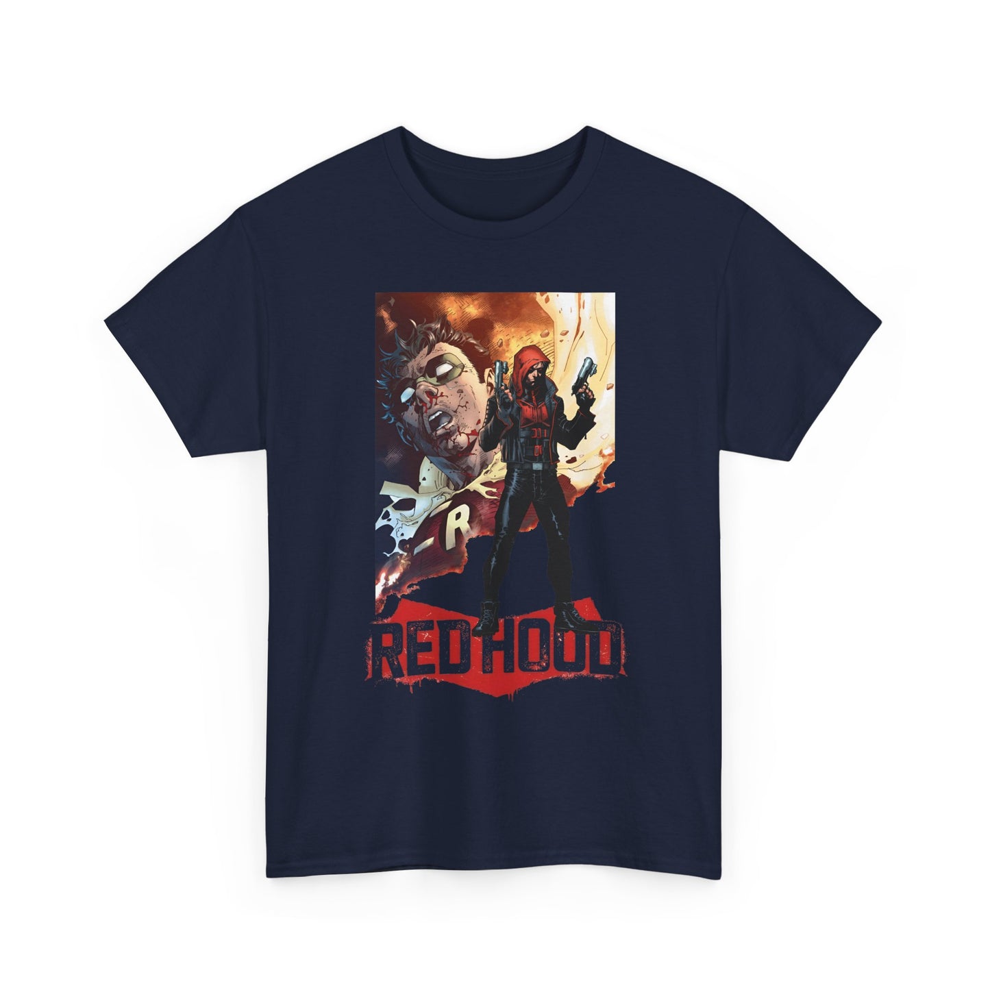 Red Hood T-Shirt - Jim Lee Art - Jason Todd, Batman Sidekick - Gotham Hero - DC Comics