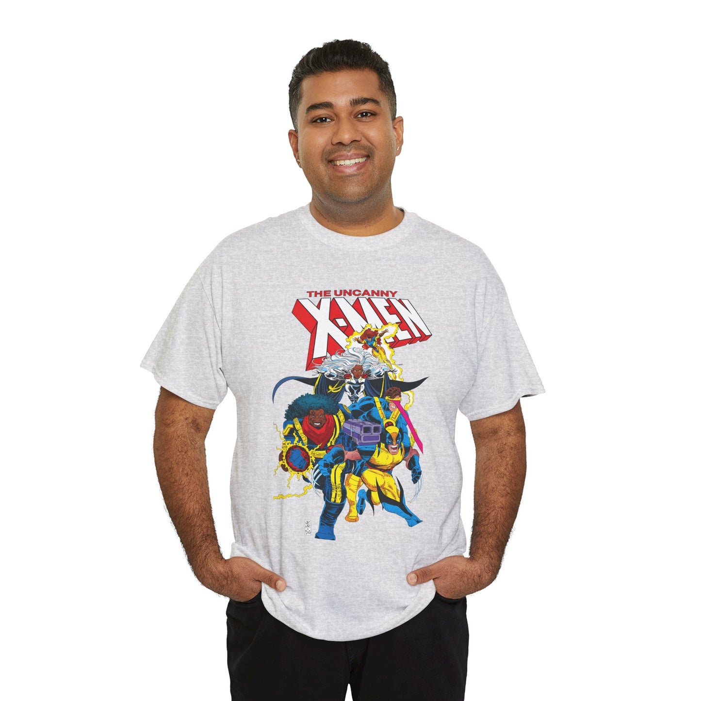 Uncanny X-Men T-Shirt - John Romita Jr Art - Cyclops, Storm, Bishop, Jean Grey, Wolverine - Marvel Comics