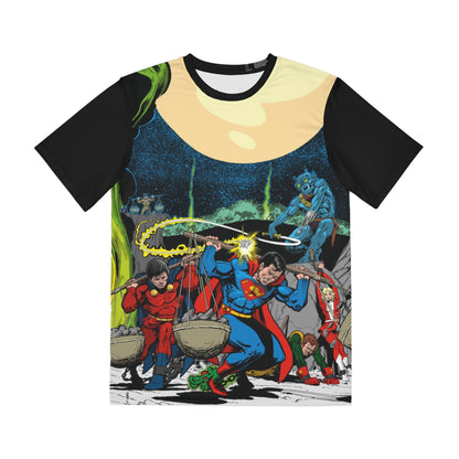 Superboy & Legion of Super-Heroes All Over Print Tee (Polyester) - Jim Starlin Art - DC Comics