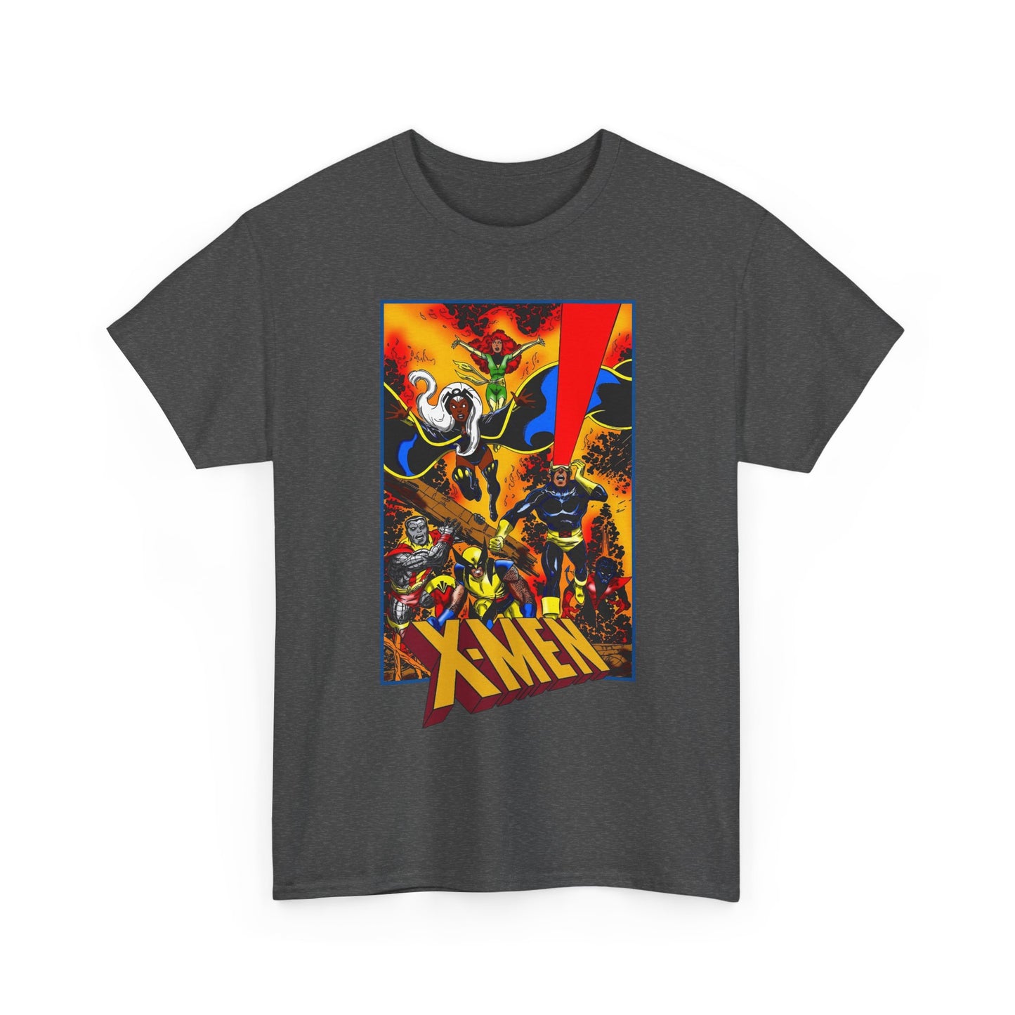 X-men T-Shirt - John Byrne Art - Phoenix, Wolverine, Cyclops, Storm, Nightcrawler, Colossus - Marvel Comics