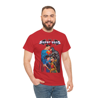 Super Sons T-Shirt - Jorge Jimenez Art - Superman, Batman, Jon Kent, Damian Wayne - DC Comics - Sons of Superman & Batman