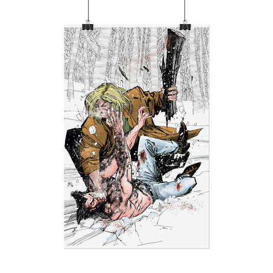 Wolverine Vs Sabretooth Rolled Poster - John Buscema Art - #10 Cover - Marvel Comics - Multiple Sizes Up to 24"x36"