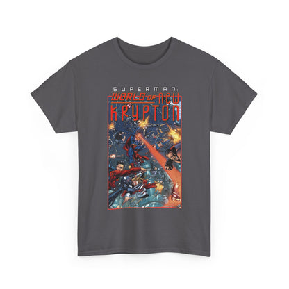 Superman: World of Krypton T-Shirt - George Perez Art - Superboy, Supergirl, Mon-El - DC Comics