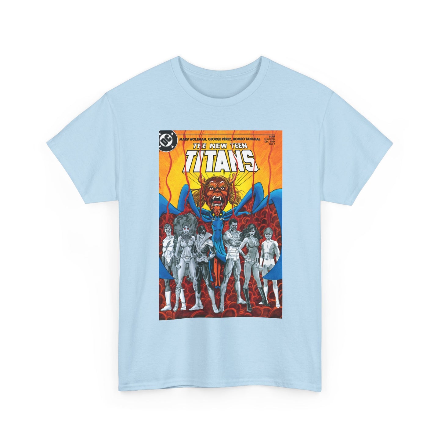 New Teen Titans #4 T-Shirt - George Perez Art - Trigon the Terrible - DC Comics