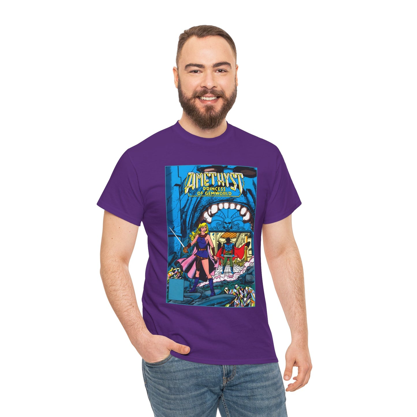 Amethyst, Princess of Gemworld T-Shirt - George Perez & Ernie Colon Art - The Last Battle Vs Dark Opal - DC Comics