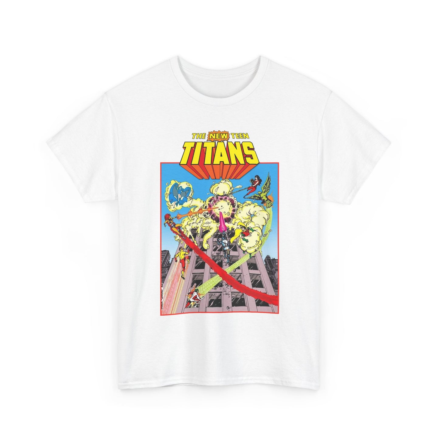 New Teen Titans T-Shirt - George Perez Art - DCCP #26 Preview Cover - Raven, Cyborg, Starfire, Changeling - DC Comics