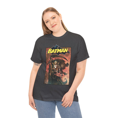 Batman T-Shirt - Bill Sienkiewicz Art - With Scarecrow & Ra's Al Ghul - DC Comics