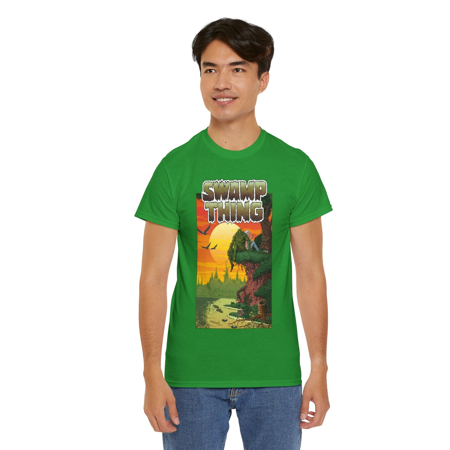 Swamp Thing T-Shirt - Paris Cullins & Pat Broderick Unreleased Cover Art - DC Comics Vertigo