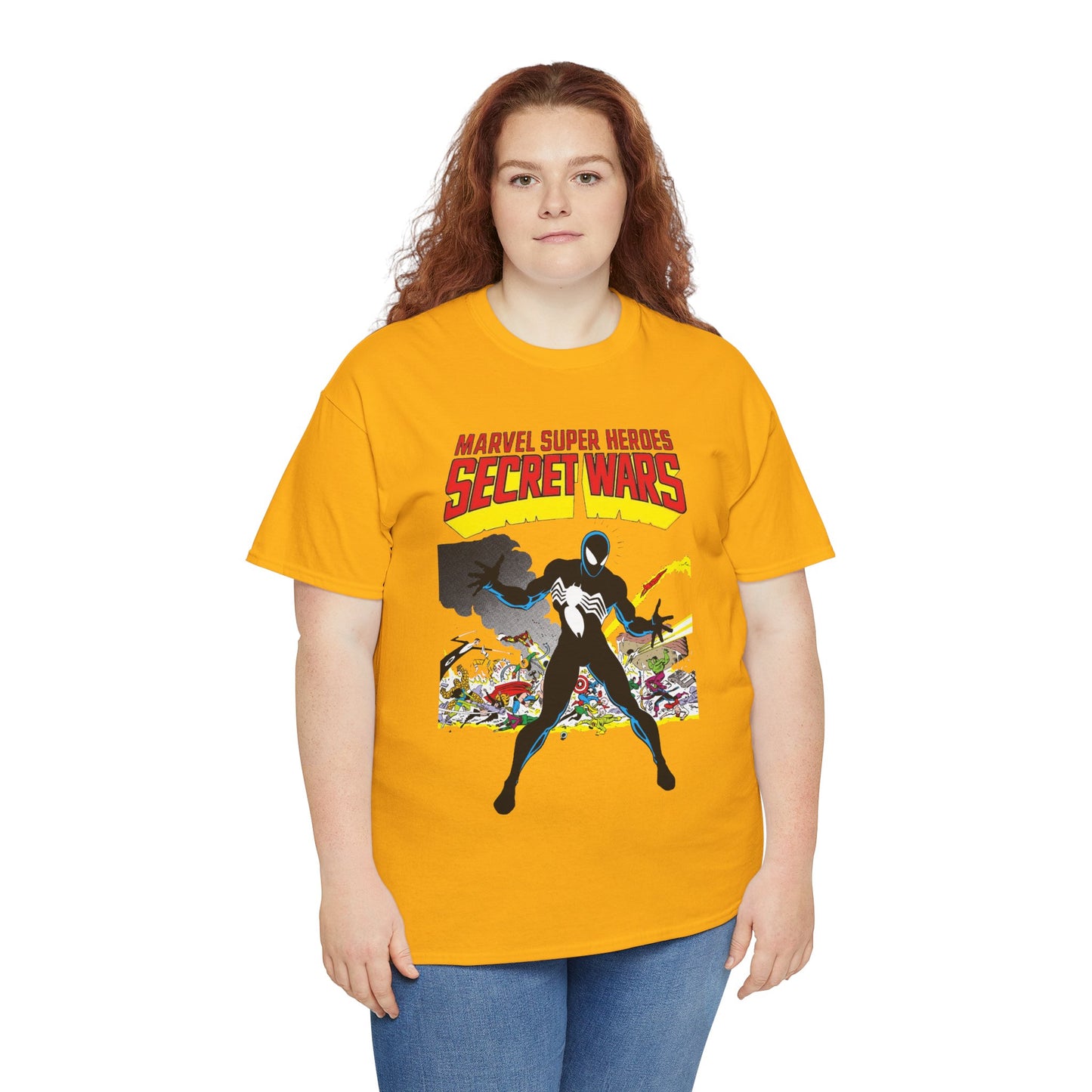 Secret Wars T-Shirt - Classic Marvel Comics Series - Alien Symbiote Spider-Man, 1st Appearance - Future Venom Story