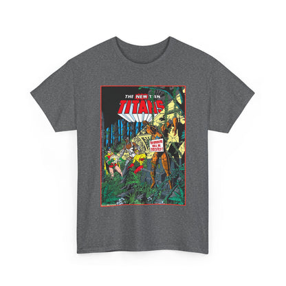 New Teen Titans T-Shirt - George Perez Art - Robin, Cyborg, Kid Flash, Robotman - DC Comics