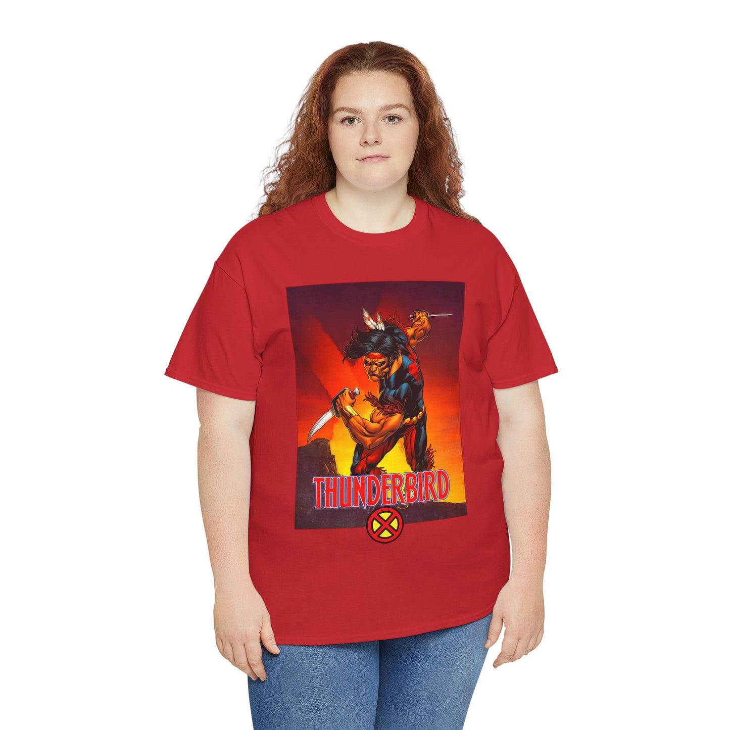 Thunderbird T-Shirt - John Proudstar, Original X-Men Member - Apache Native American - Marvel Comics