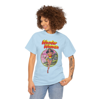 Wonder Woman T-Shirt - George Perez Art - Justice League 1980s Postcard Set - JLA Member - Diana from Themyscira - DC Comics