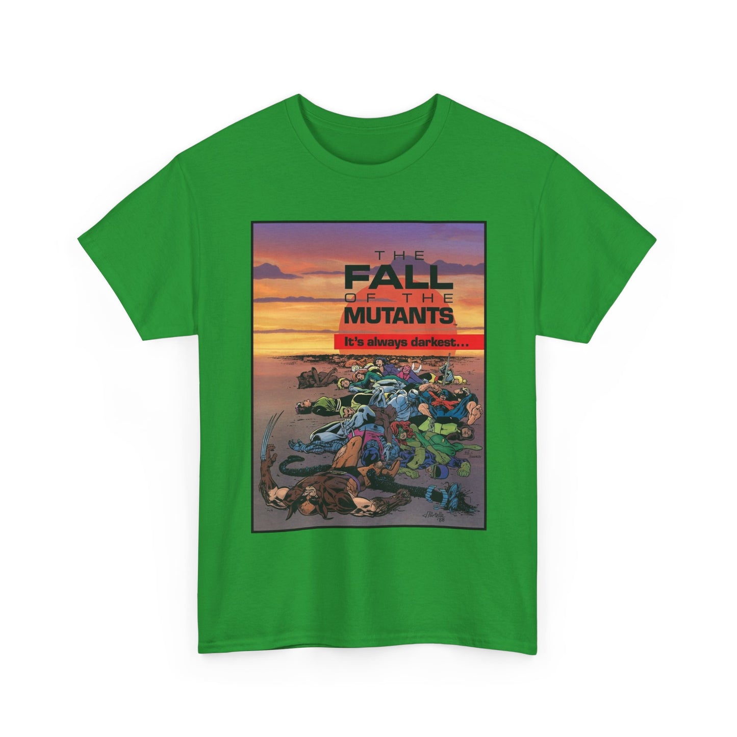 X-Men T-Shirt - Alan Davis Art - Fall of the Mutants Ad - Marvel Comics