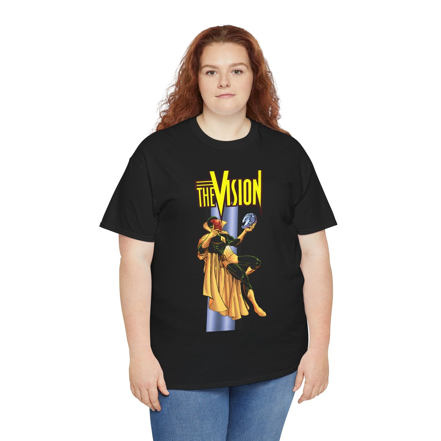 Vision T-Shirt - George Perez Art - Built by Ultron - Avengers Member - Marvel Comics