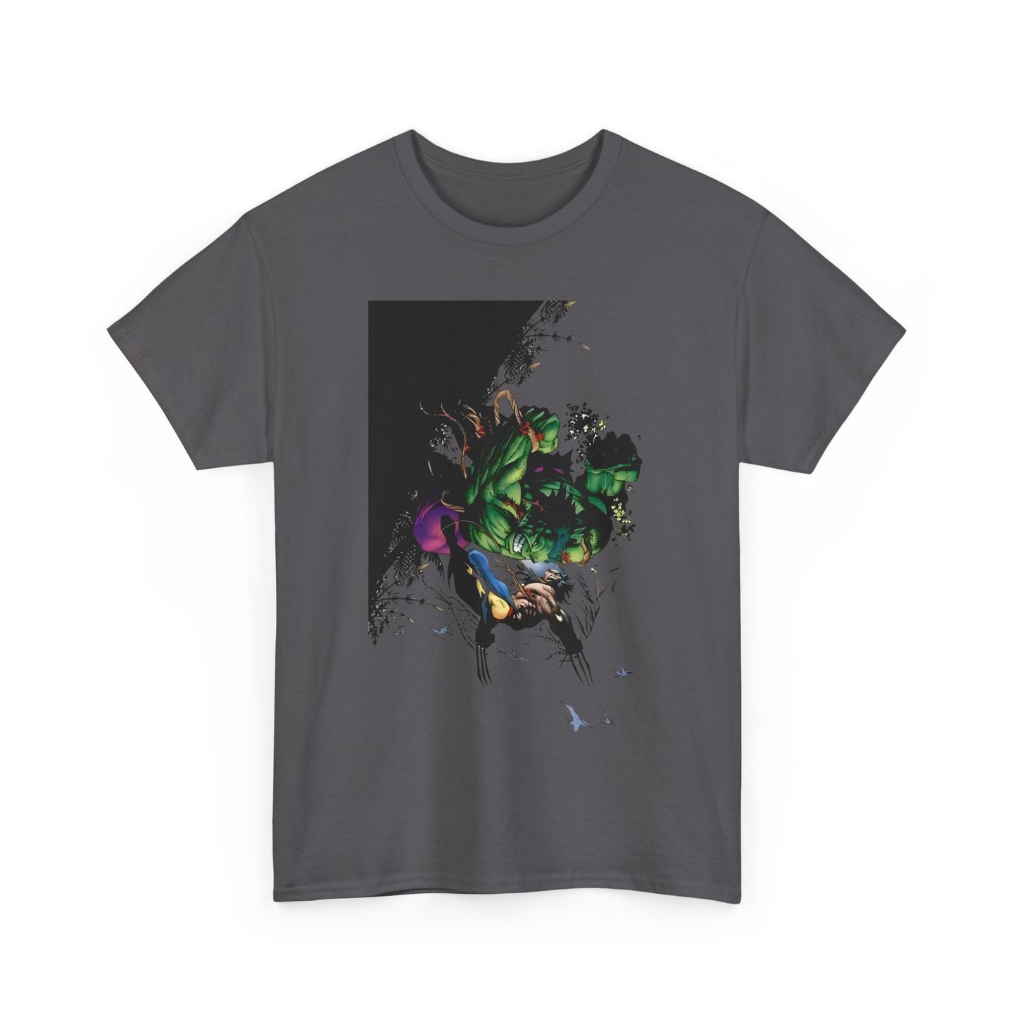 Wolverine Vs Hulk T-Shirt - Adam Kubert Art - Marvel Comics - Logan, X-Men, Bruce Banner - Great Fight Image