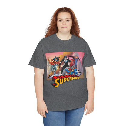 Superman T-Shirt - Tom Grummett Art - Death & Return - Steel, Cyborg, Eradicator - DC Comics