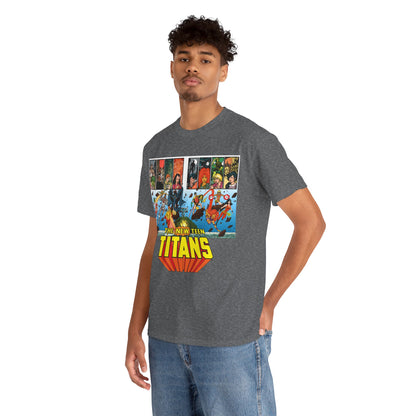 New Teen Titans T-Shirt - George Perez Art - Robin, Wonder Girl, Cyborg, Raven, Starfire, Kid Flash - DC Comics