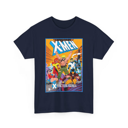 Uncanny X-Men T-Shirt - Jim Lee Art - Wolverine, Cyclops, Jean Grey, Cable, Iceman, Havok, Jubilee - X-Tinction Agenda - Marvel Comics