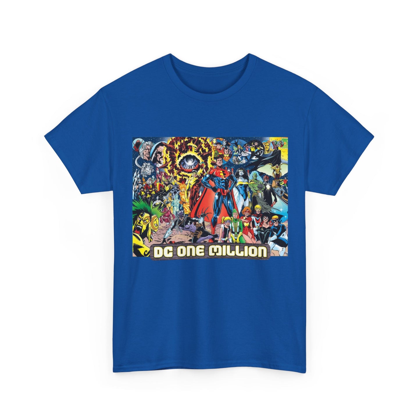 DC One Million T-Shirt - Phil Jimenez Art - Future Versions of Superman, Batman, Wonder Woman, Green Lantern, Flash - DC Comics