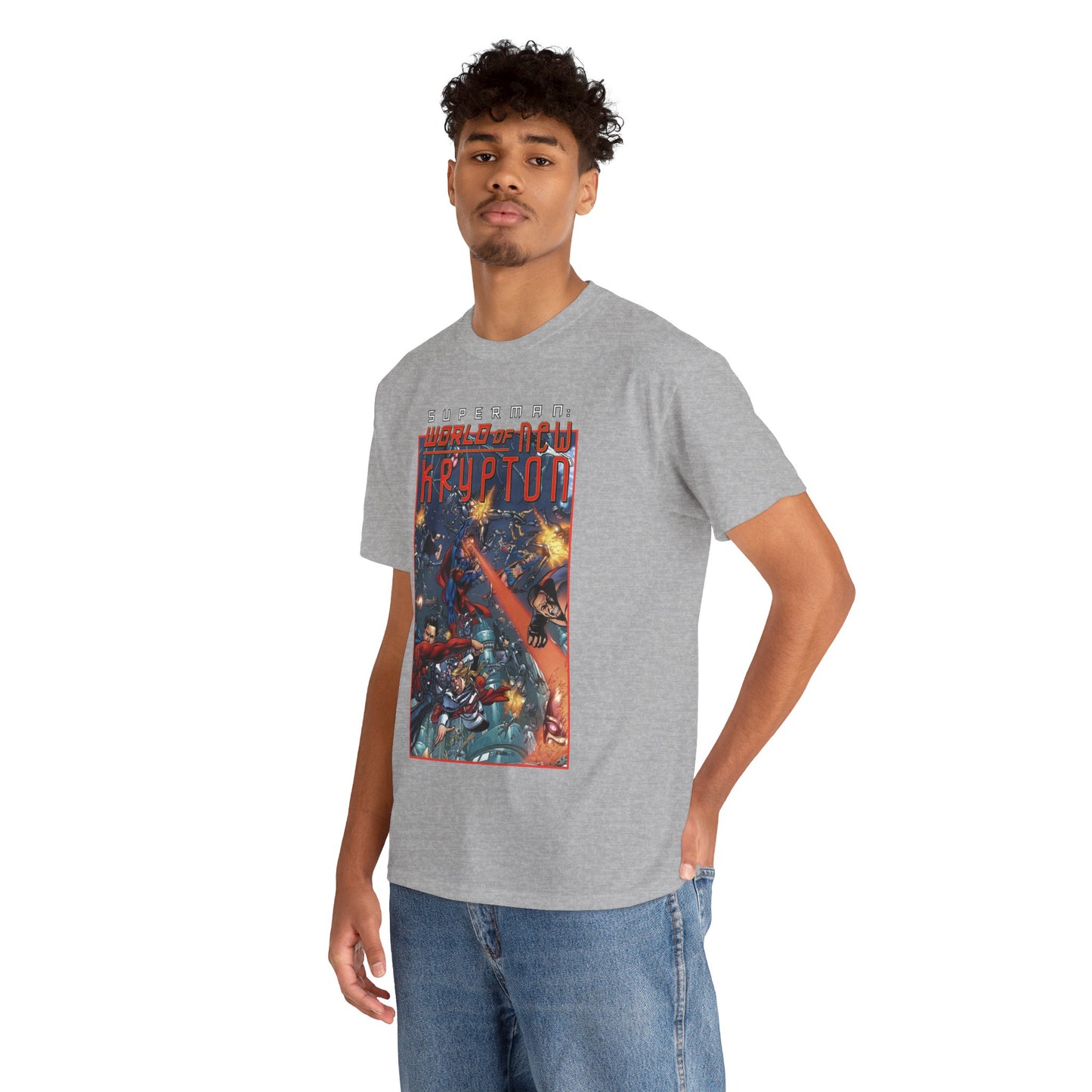 Superman: World of Krypton T-Shirt - George Perez Art - Superboy, Supergirl, Mon-El - DC Comics