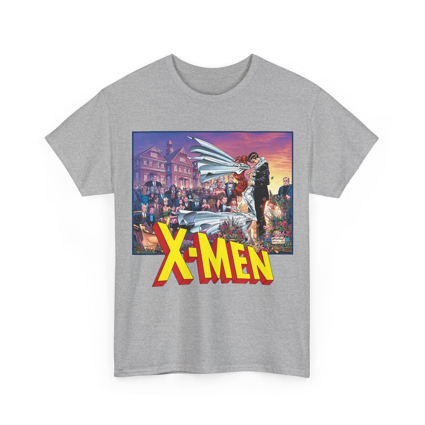 X-Men T-Shirt - Andy Kubert Art - Wedding of Scott & Jean Grey - Marvel Comics