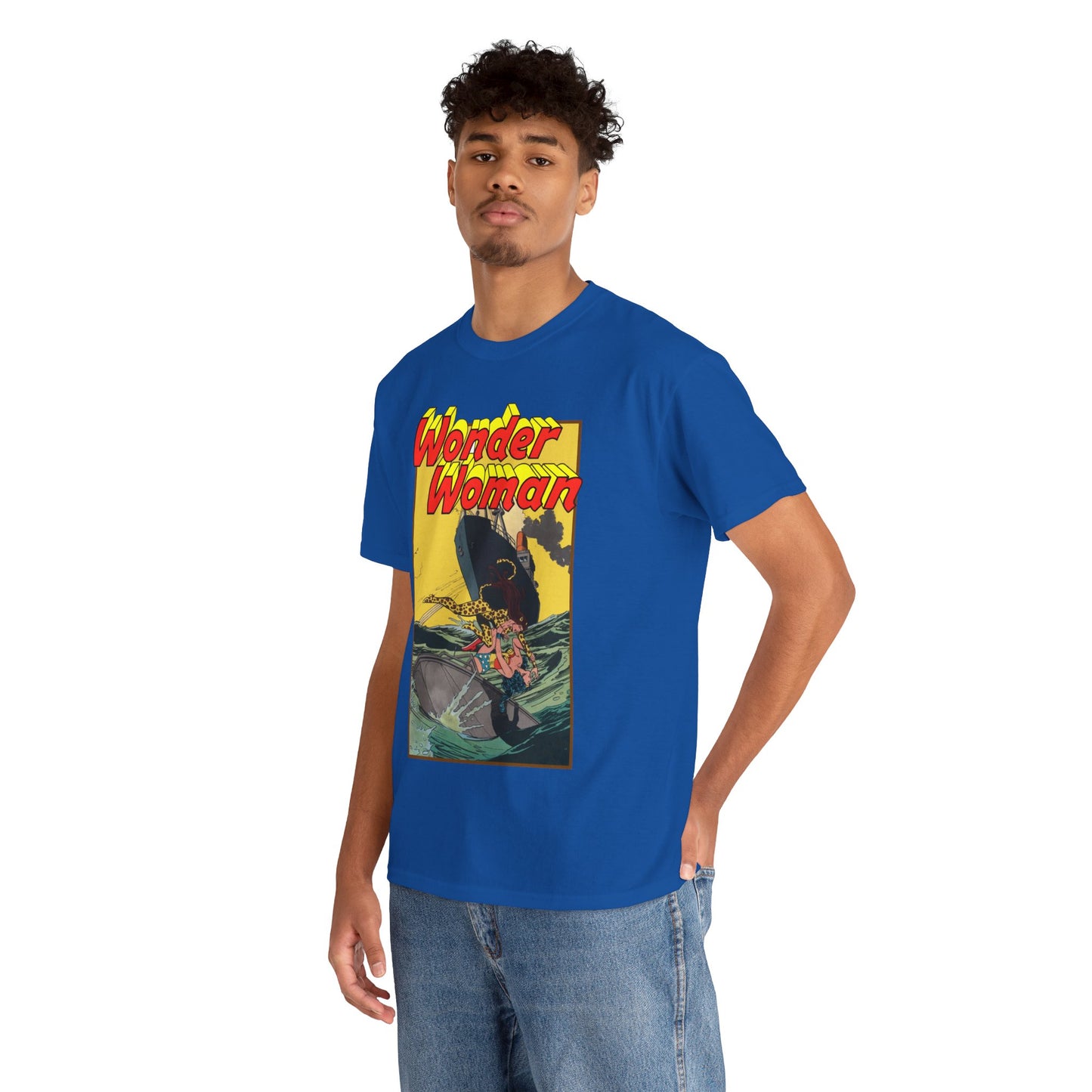 Wonder Woman Vs Cheetah T-Shirt - Rich Buckler & Dan Giordano Art - DC Comics