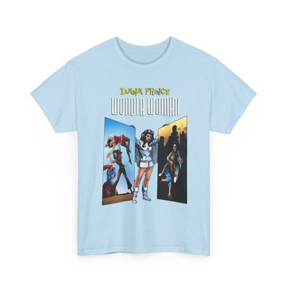 Diana Prince Wonder Woman  T-Shirt - 1970s White Suit Years - Bronze Age DC Comics
