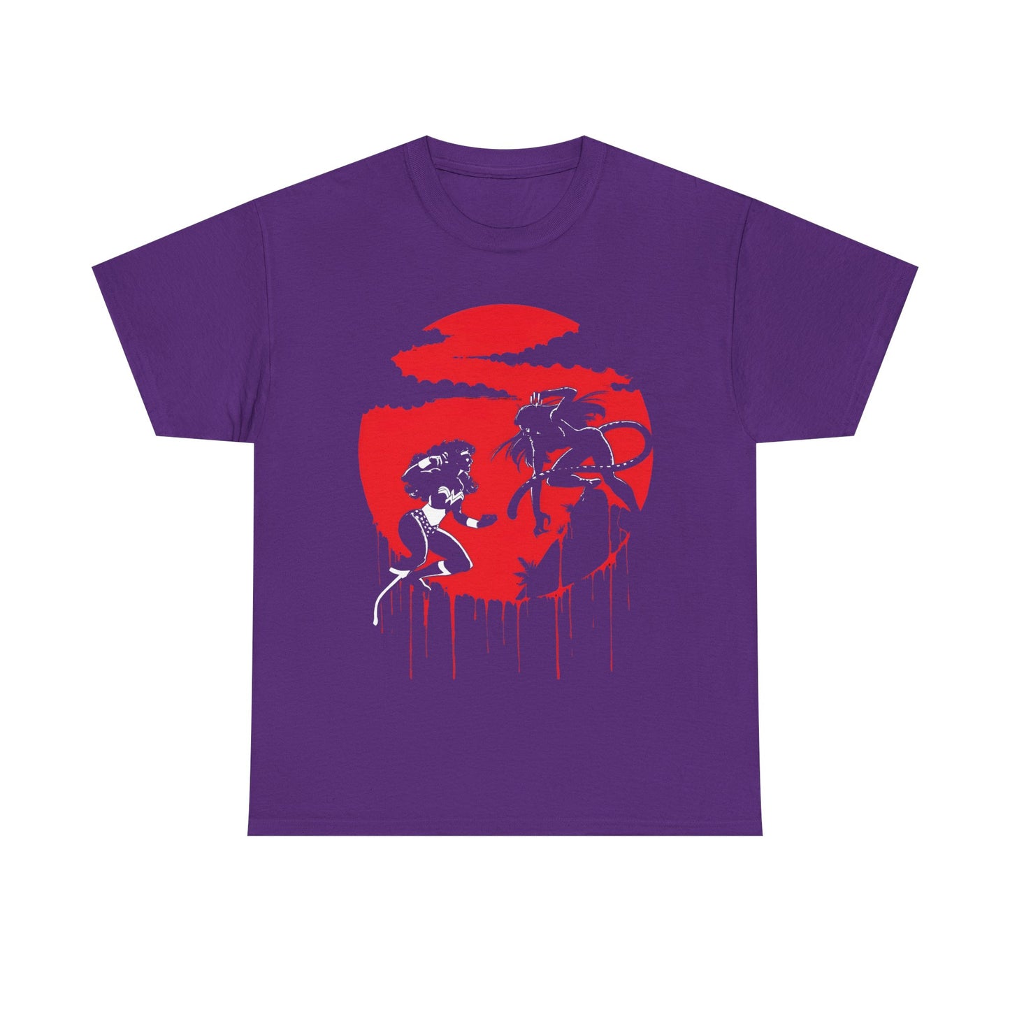 Wonder Woman Vs Cheetah T-Shirt - George Perez Art - Ultimate Blood Battle - DC Comics