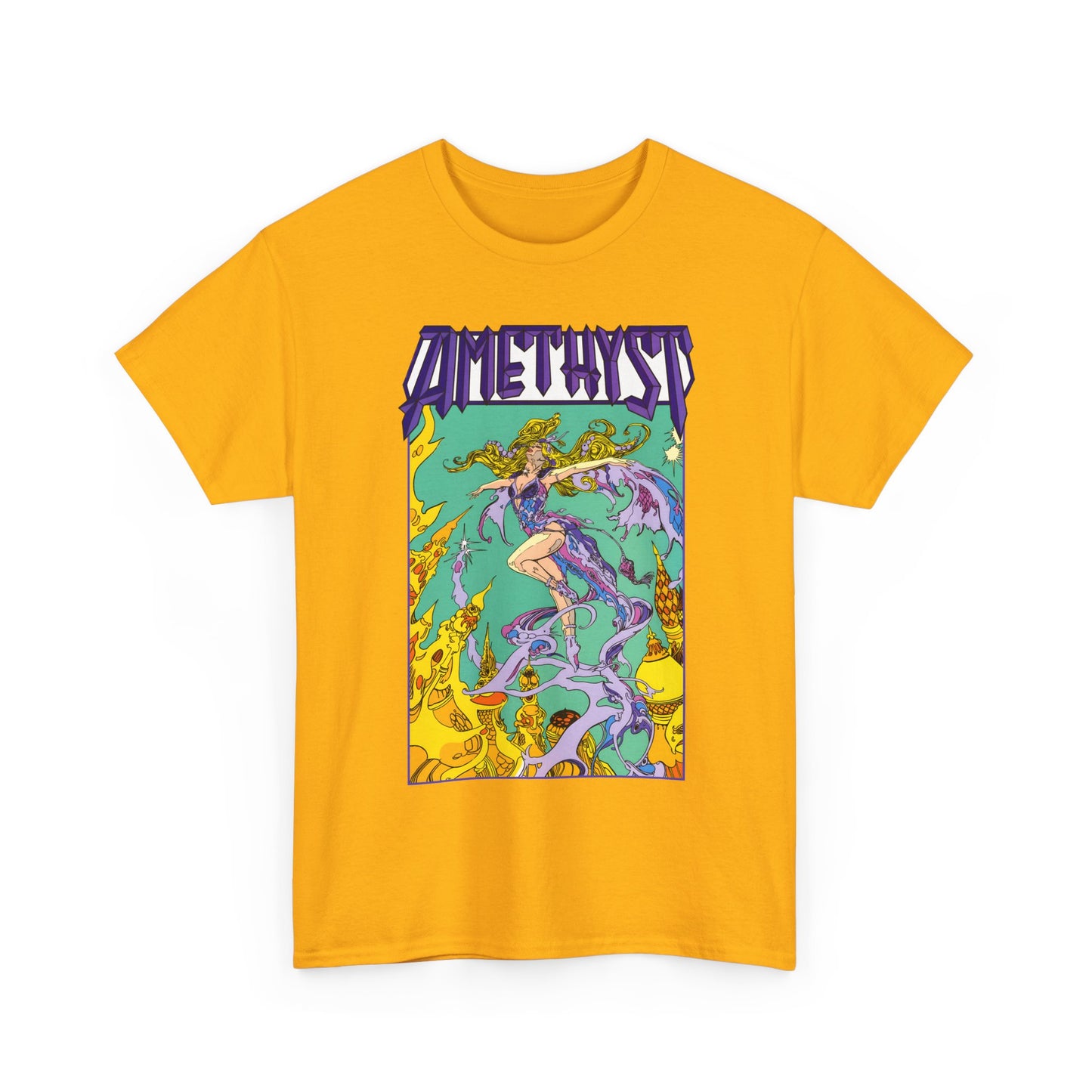 Amethyst T-Shirt - Esteban Maroto Art - Princess of Gemworld - 1980s Series - DC Comics