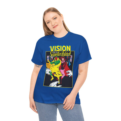 Vision & Scarlet Witch T-Shirt - Avengers Members - 1985 Cover Art - Marvel Comics
