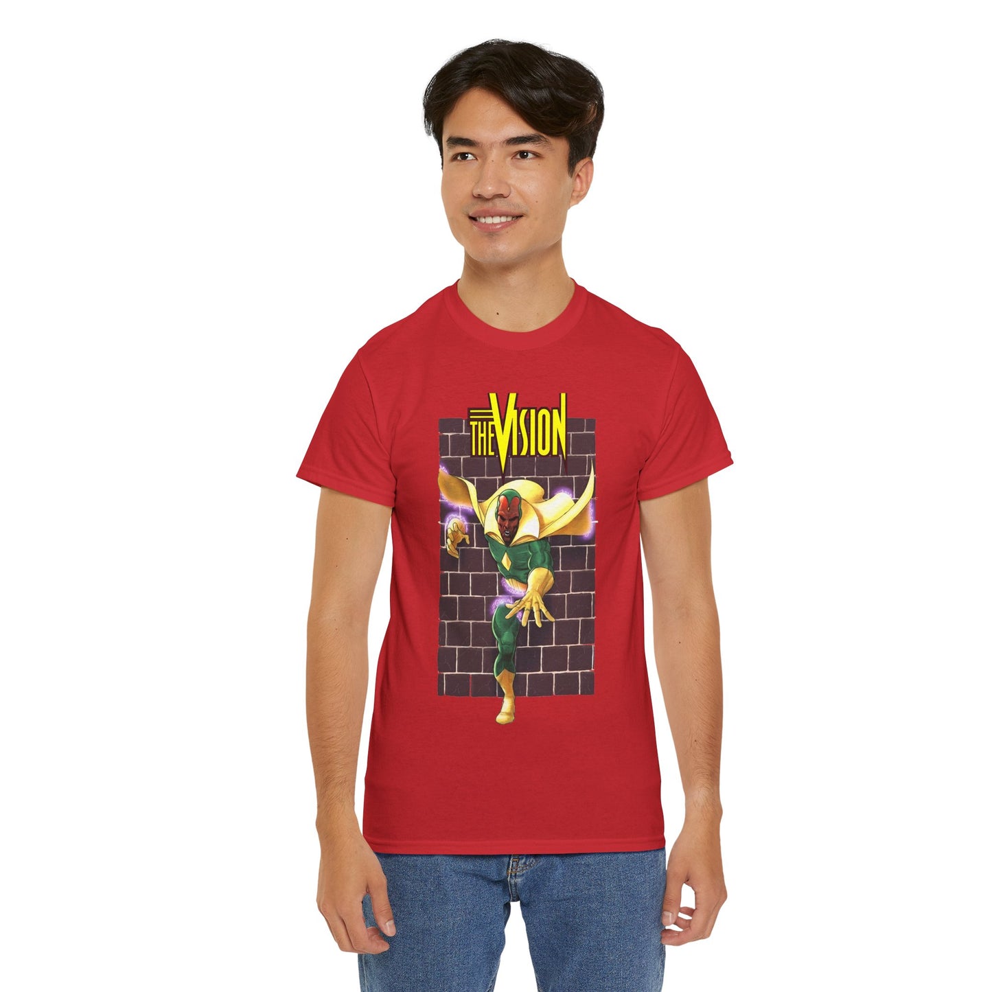 Vision T-Shirt - George Perez Art - Avengers Member - Scarlet Witch Husband - Android - Marvel Comics