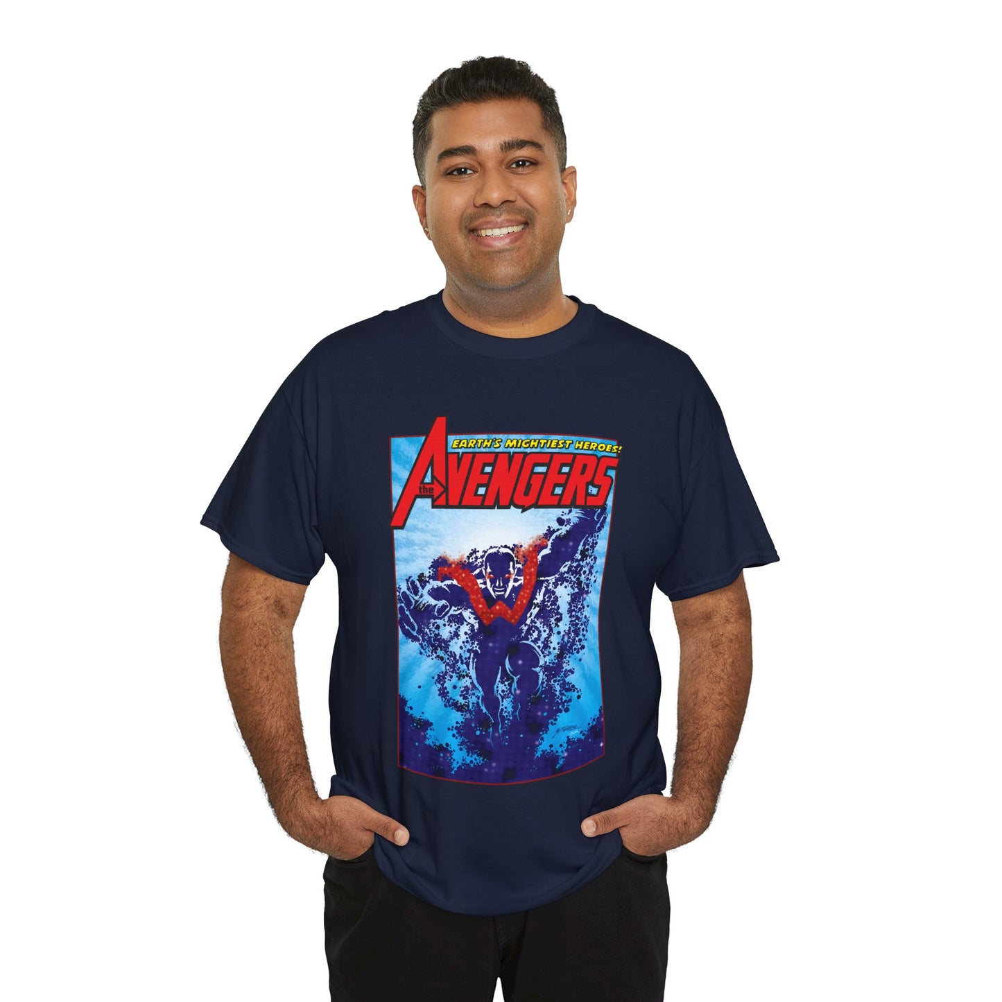 Wonder Man T-Shirt - George Perez Art - Avengers Member - Simon Williams, Marvel Comics - MCU Series