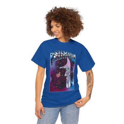 Silver Surfer & Galactus T-Shirt - John Byrne Art - Fantastic Four Connection - Former Herald, Norrin Radd - Marvel Comics