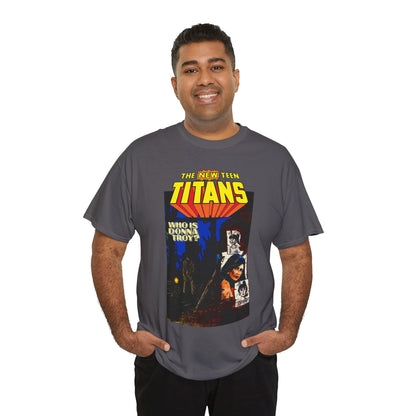 New Teen Titans T-Shirt - Classic George Perez Art - Who is Donna Troy? - Iconic Story and Cover - Robin/Dick Grayson - Popular DC Comics 1980s Series