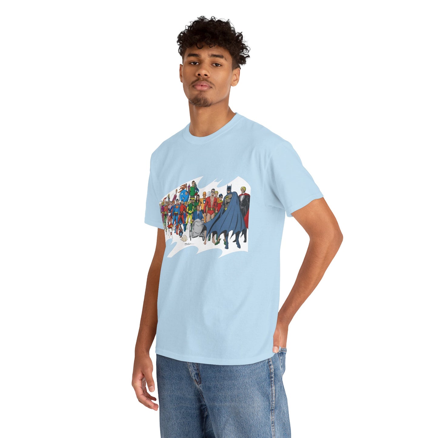 Batman T-Shirt - Neal Adams Art - Plastic Man, Sargon, Robin, Doom Patrol, Superboy, Legion of Super-Heroes - 100-Page Giant Cover Art - DC Comics