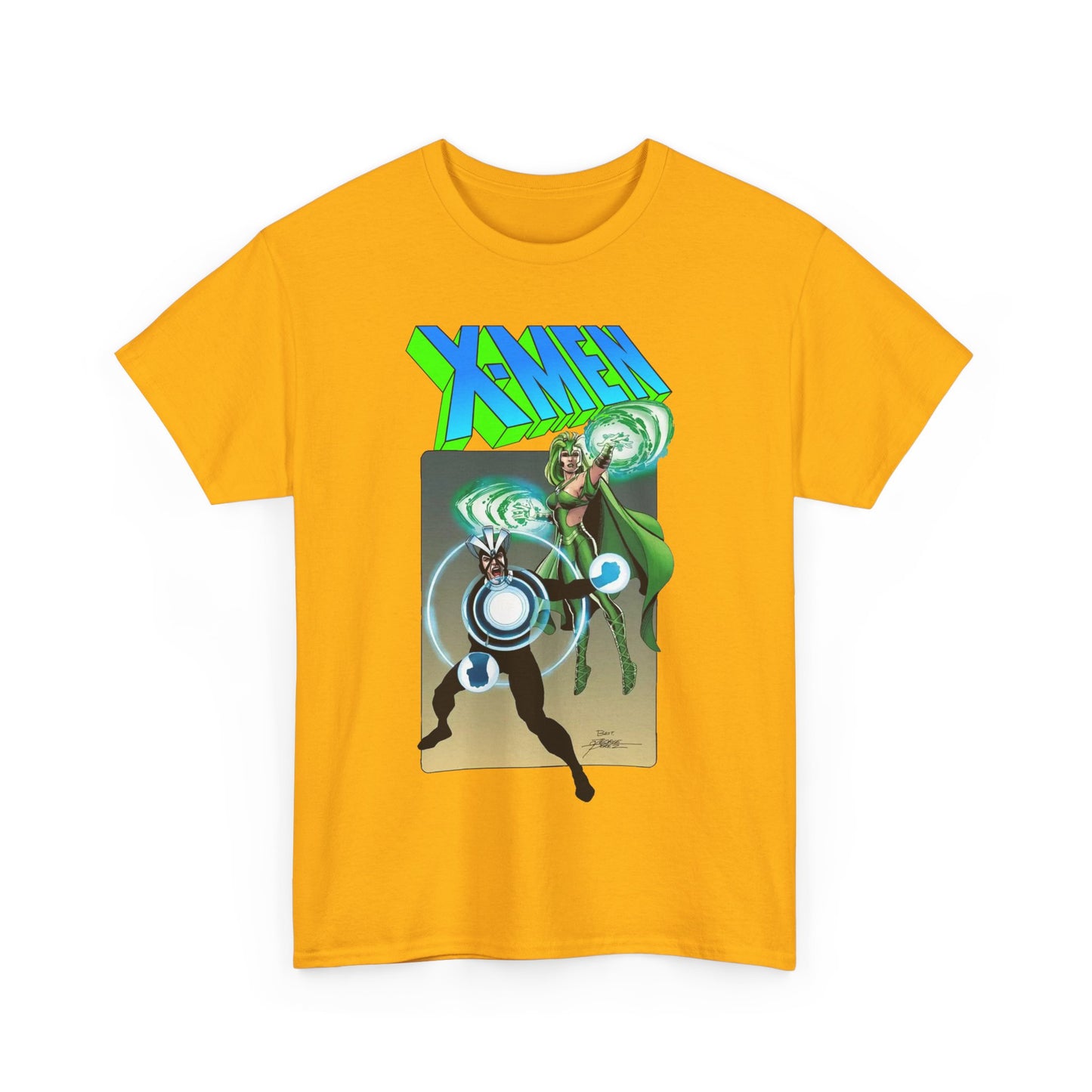 Havok & Polaris T-Shirt - George Perez Art - Uncanny X-Men Members - Marvel Comics Mutants