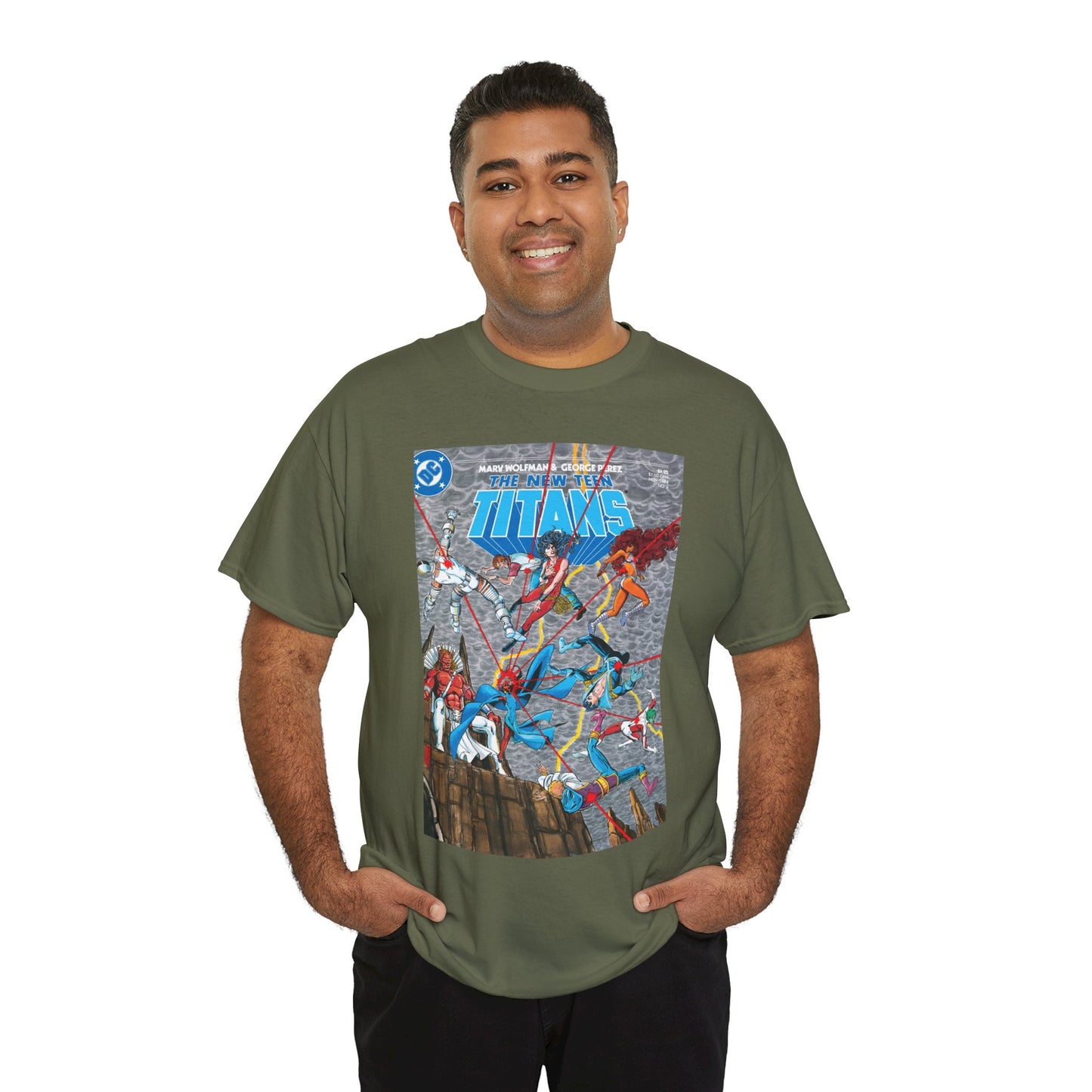 New Teen Titans T-Shirt - George Perez Art - Trigon the Terrible - DC Comics
