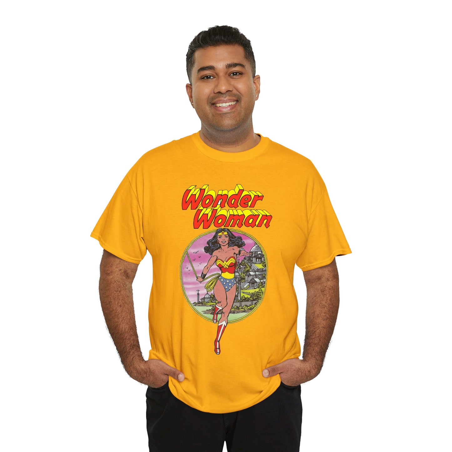 Wonder Woman T-Shirt - George Perez Art - Justice League 1980s Postcard Set - JLA Member - Diana from Themyscira - DC Comics