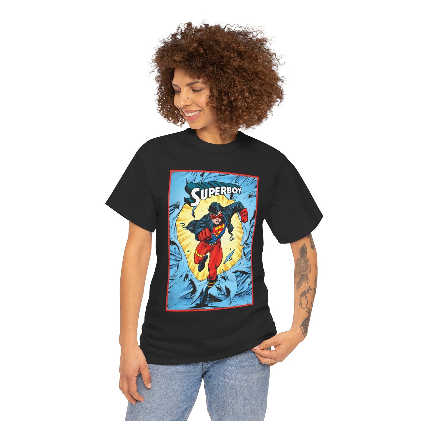 Superboy T-Shirt - Tom Grummett Art - Reign of the Supermen Storyline from the 1990s - Kon-El, Connor Kent - Superman Family - DC Comics