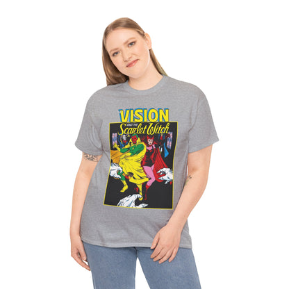 Vision & Scarlet Witch T-Shirt - Avengers Members - 1985 Cover Art - Marvel Comics