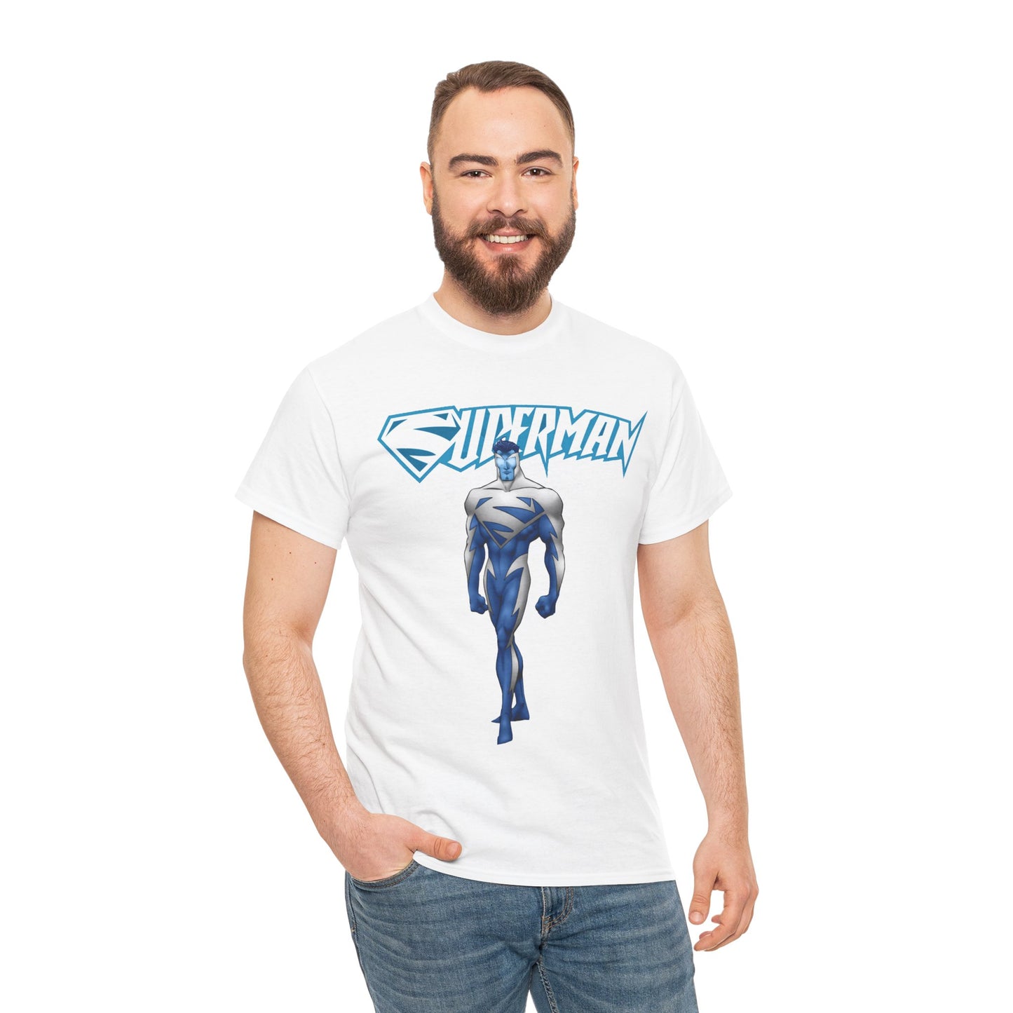 Superman T-Shirt - Clark Kent - Man of Steel - DC Comics - Electric Superman 1990s Storyline