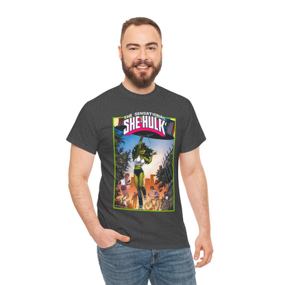 Sensational She-Hulk T-Shirt -John Byrne Poster Art - Jennifer Walters, Hulk's Cousin - Marvel Comics