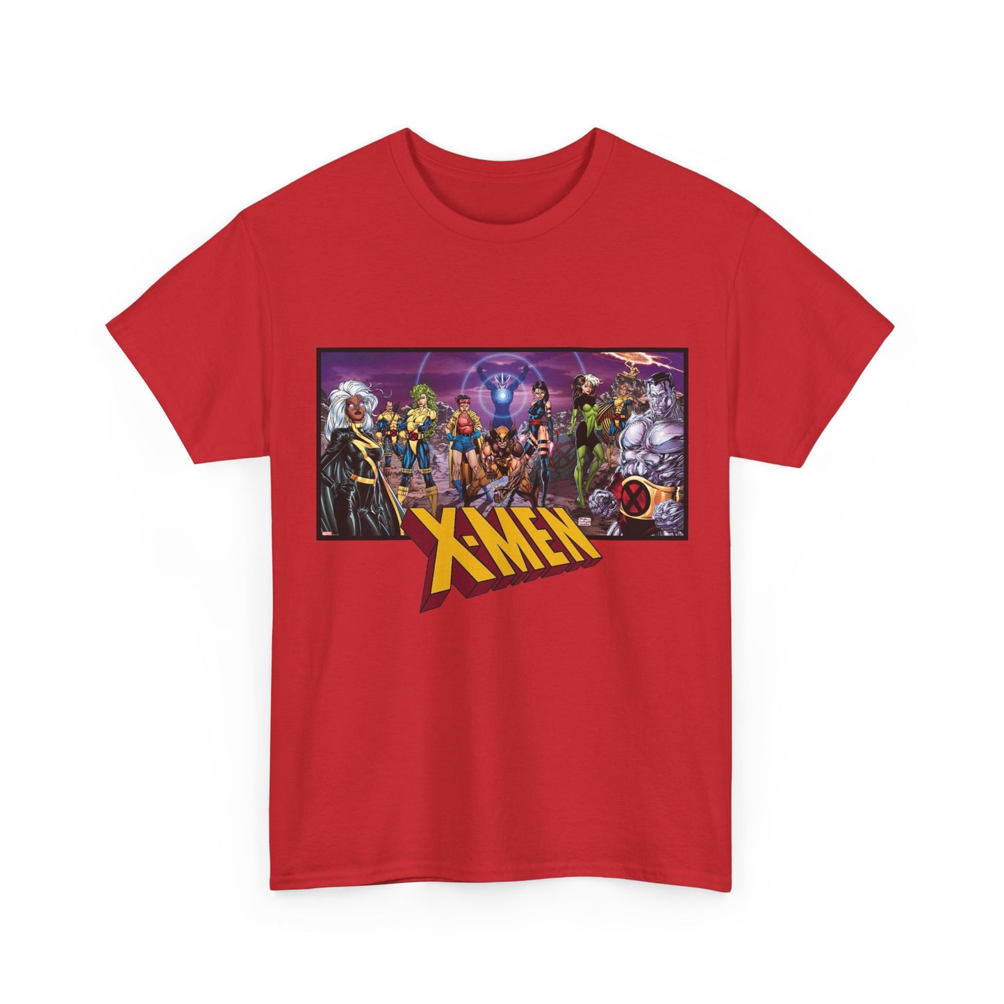 X-Men T-Shirt - Jim Lee Art - Wolverine, Storm, Colossus, Psylocke, Rogue, Forge - Marvel Comics