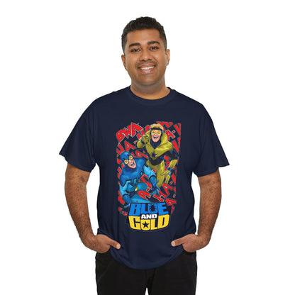 Booster Gold & Blue Beetle T-Shirt - DC Comics - Justice League International Members - Ted Kord