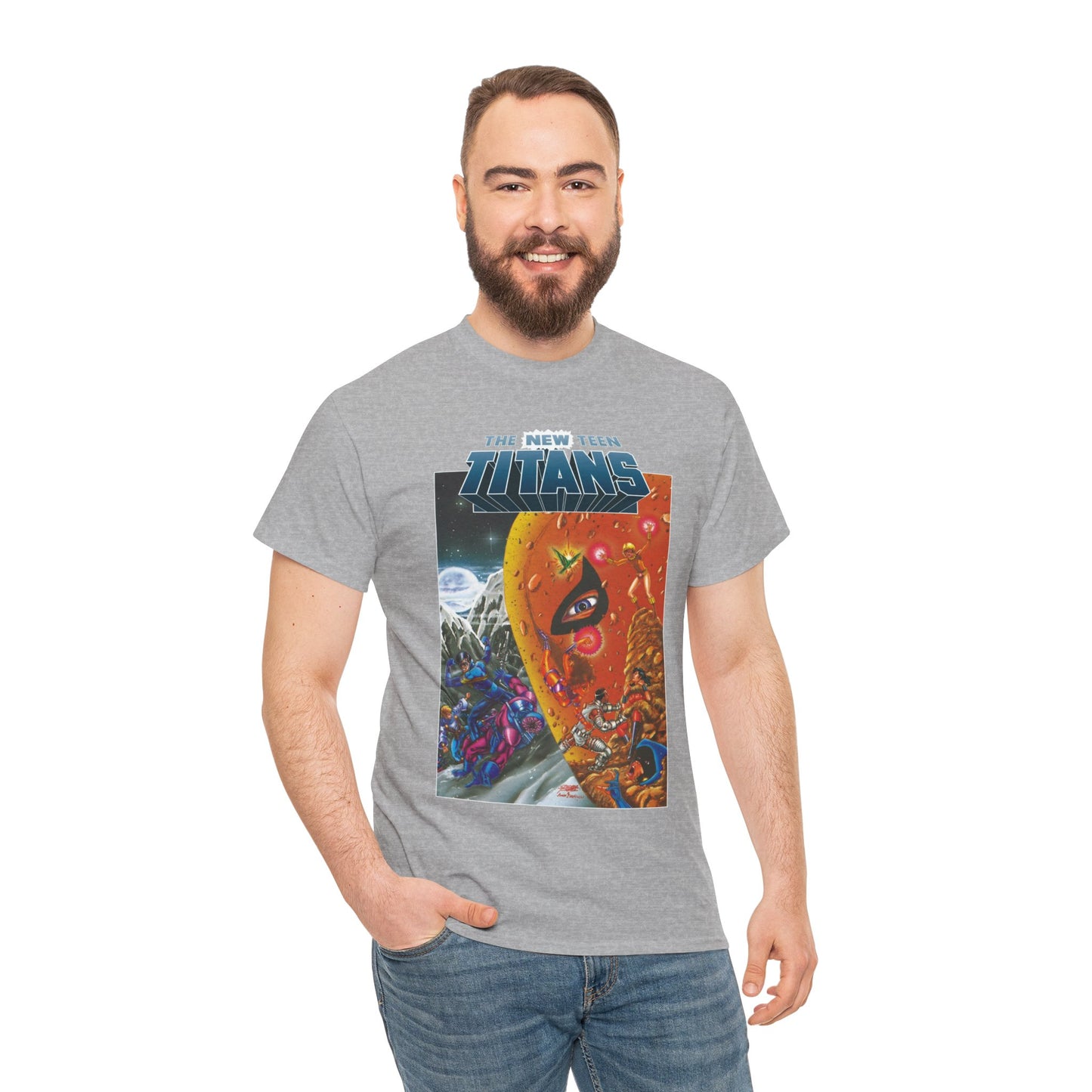 New Teen Titans T-Shirt - George Perez Art - Judas Contract - Deathstroke, Nightwing, Terra, Jericho, Raven, Cyborg, Wonder Girl - DC Comics