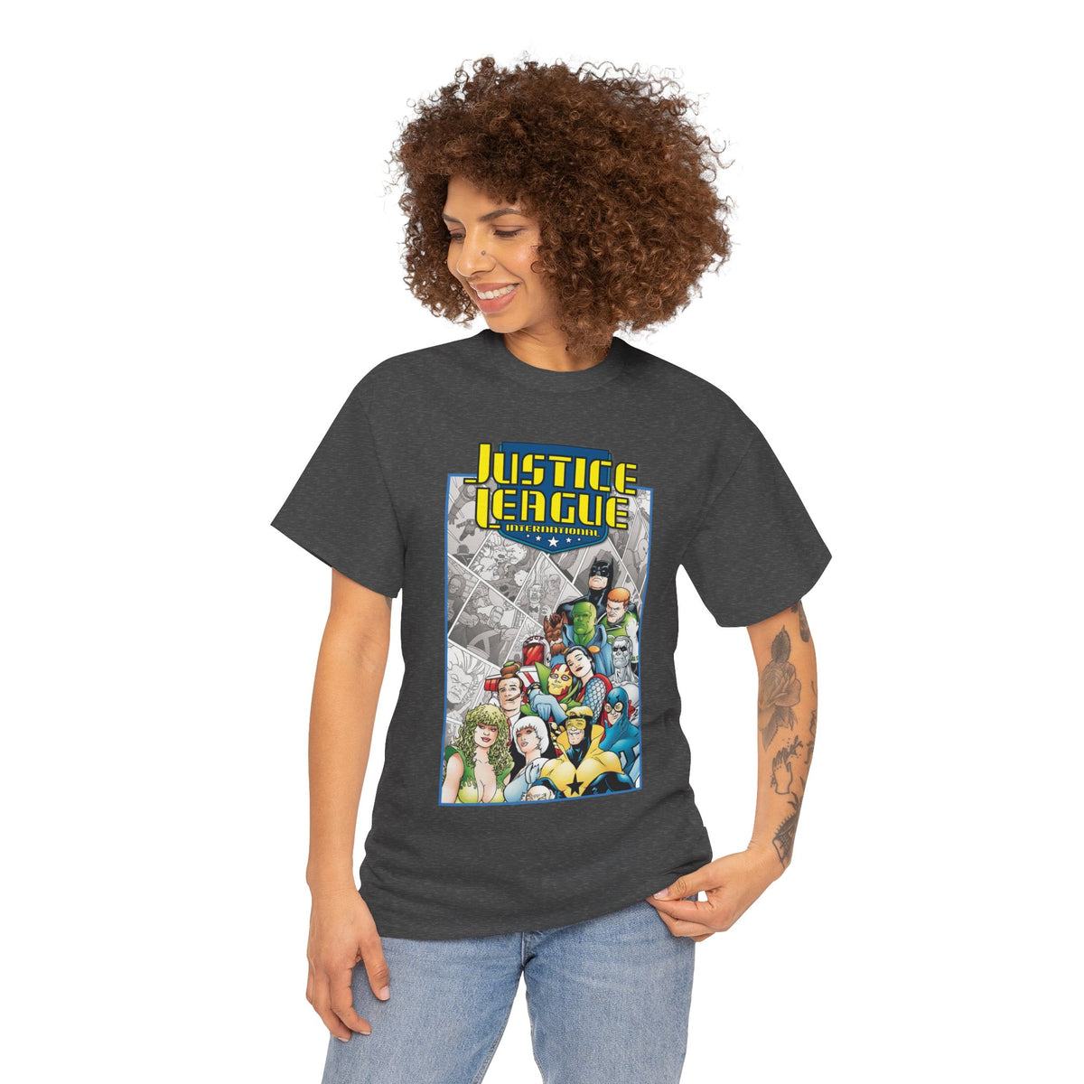 Justice League International T-Shirt - Kevin Maguire Art - DC Comics