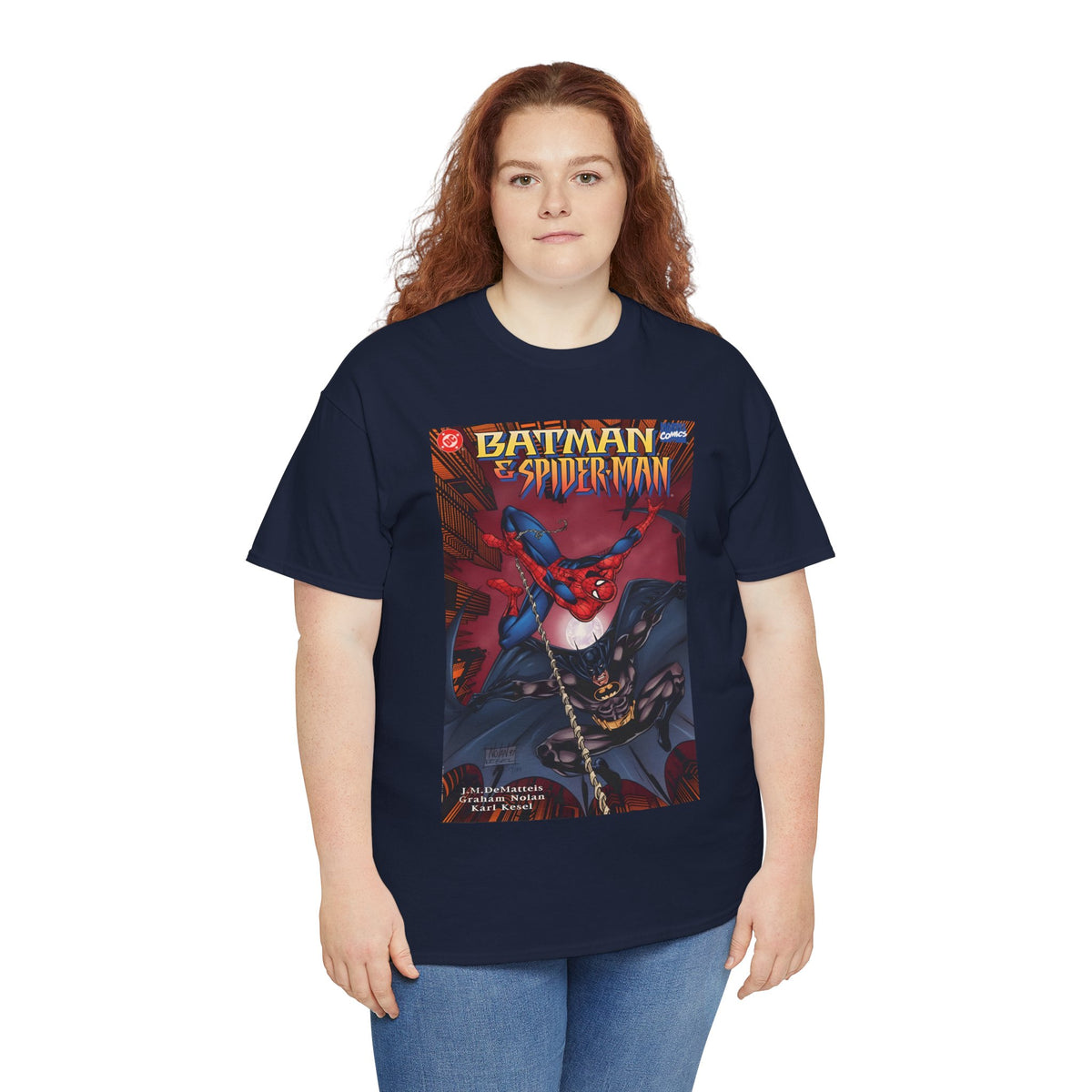 Batman & Amazing Spider-Man T-Shirt - Graham Nolan Art - DC & Marvel Comics