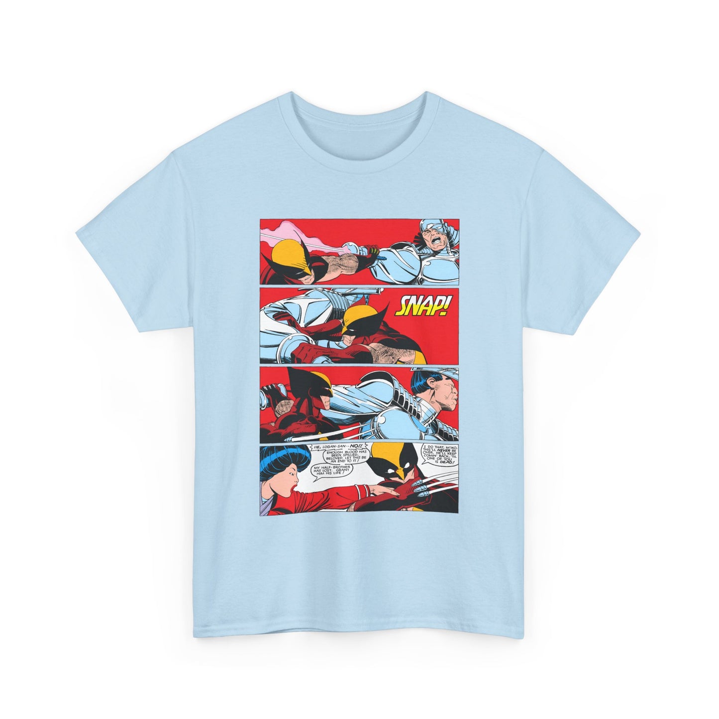 Wolverine Vs Silver Samurai Fight Page 3 T-Shirt - Uncanny X-Men #173 - Marvel Comics