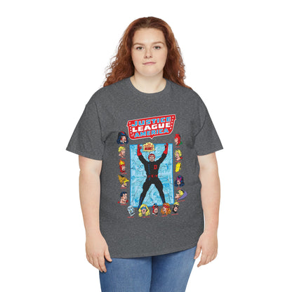Justice League of America T-Shirt - George Perez Art - Justice Society, All-Star Squadron Team-Up DC Comics